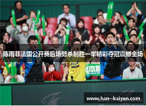 陈雨菲法国公开赛后场劈杀制胜一举精彩夺冠震撼全场